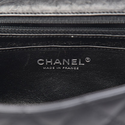 Chanel Crumpled Calfskin Quilted Mini Rectangular Flap So Black 6 of 10