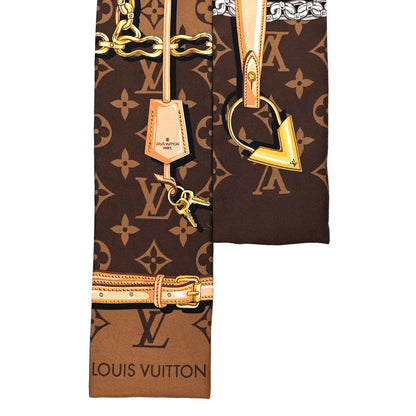 Louis Vuitton Silk Monogram Confidential Bandeau Brown 2 of 6