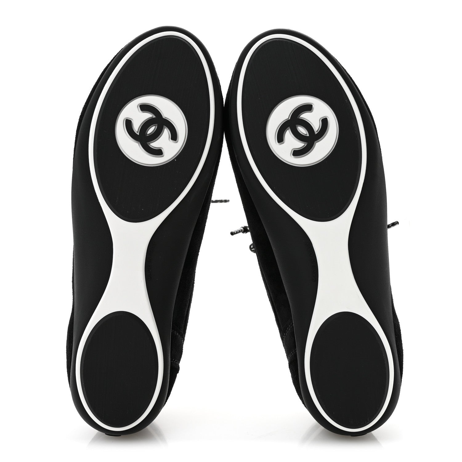 Chanel Velvet Calfskin Mixed Fibers Low Top CC Sneakers 37 Black