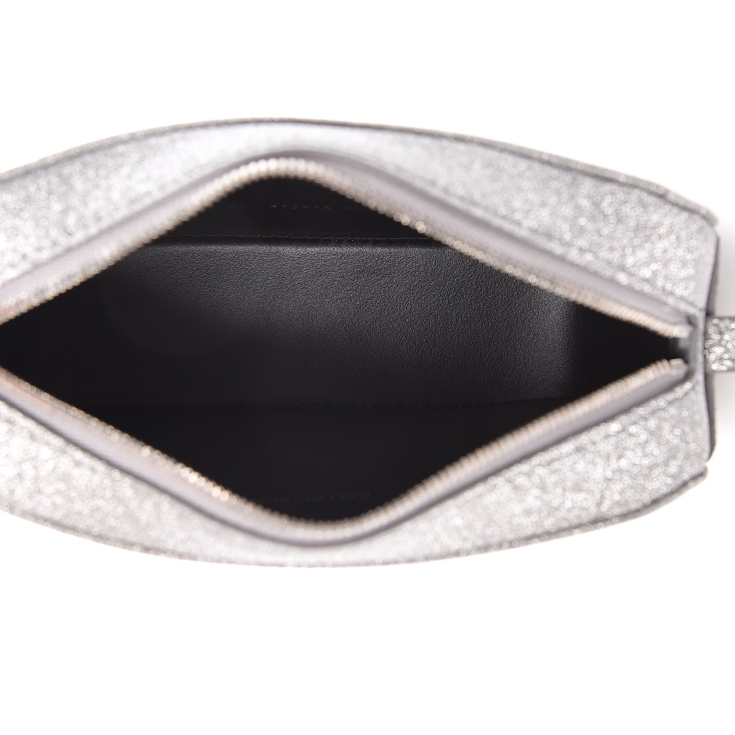 Balenciaga Glitter Calfskin Logo XS Everyday Camera Bag Silver 5 of 9