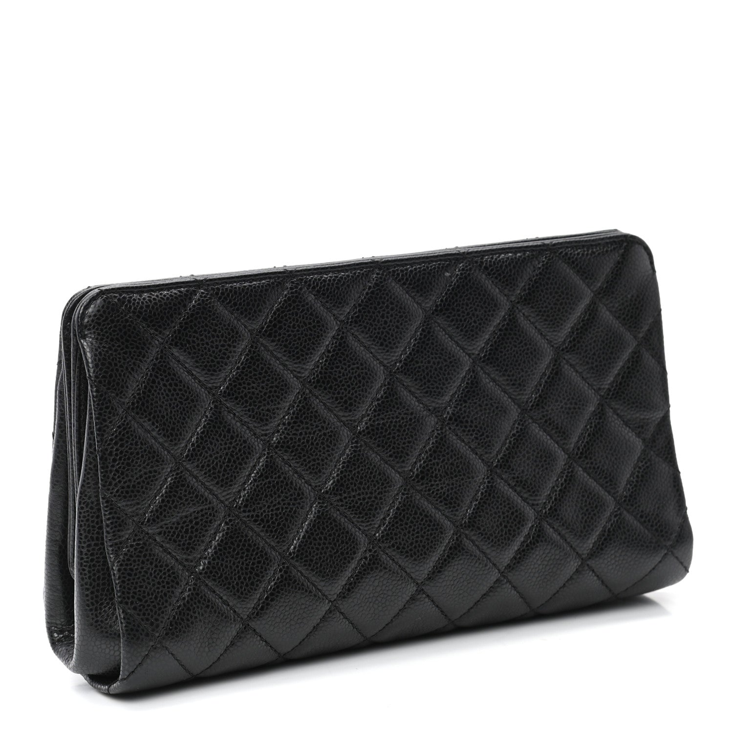 Chanel Caviar Quilted CC Clutch Black 3 of 8