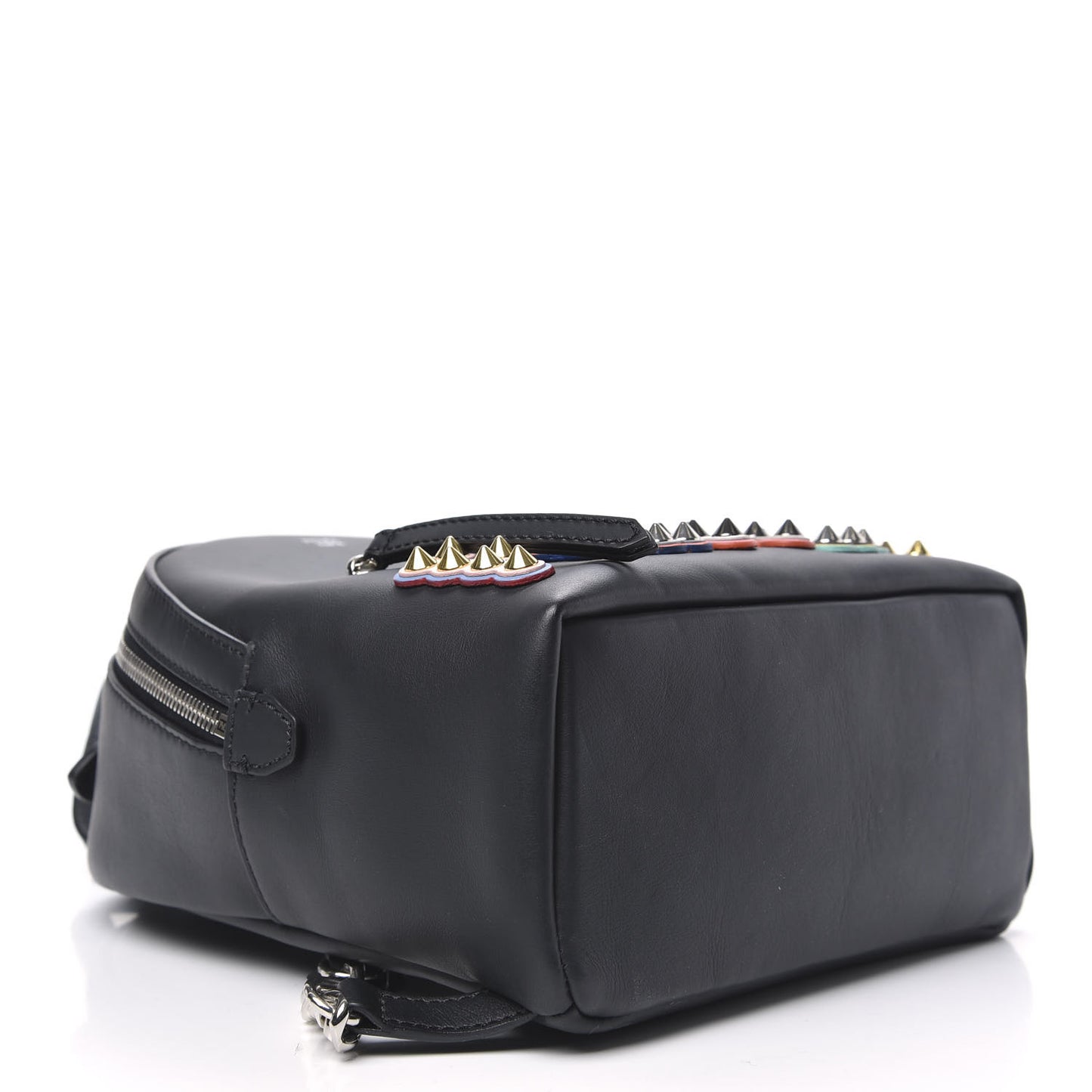 Vitello Century Fun Fair Metal Studded Mini Backpack Black Multicolor