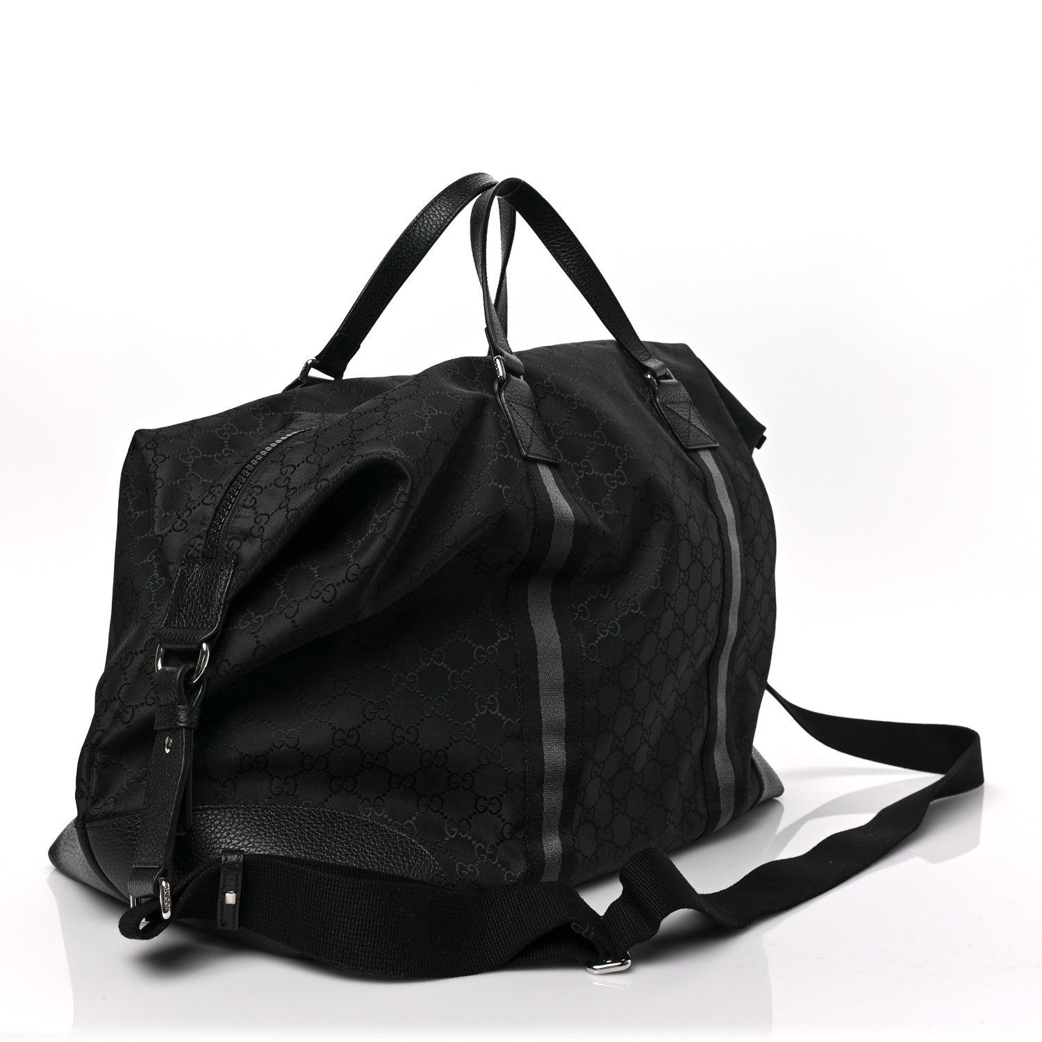 Gucci Nylon Monogram XL Duffle Bag Black 3 of 9