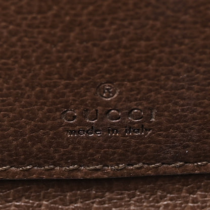Gucci GG Supreme Monogram Textured Dollar Calfskin Mini Trunk Shoulder Bag Beige Ebony New Acero 6 of 14