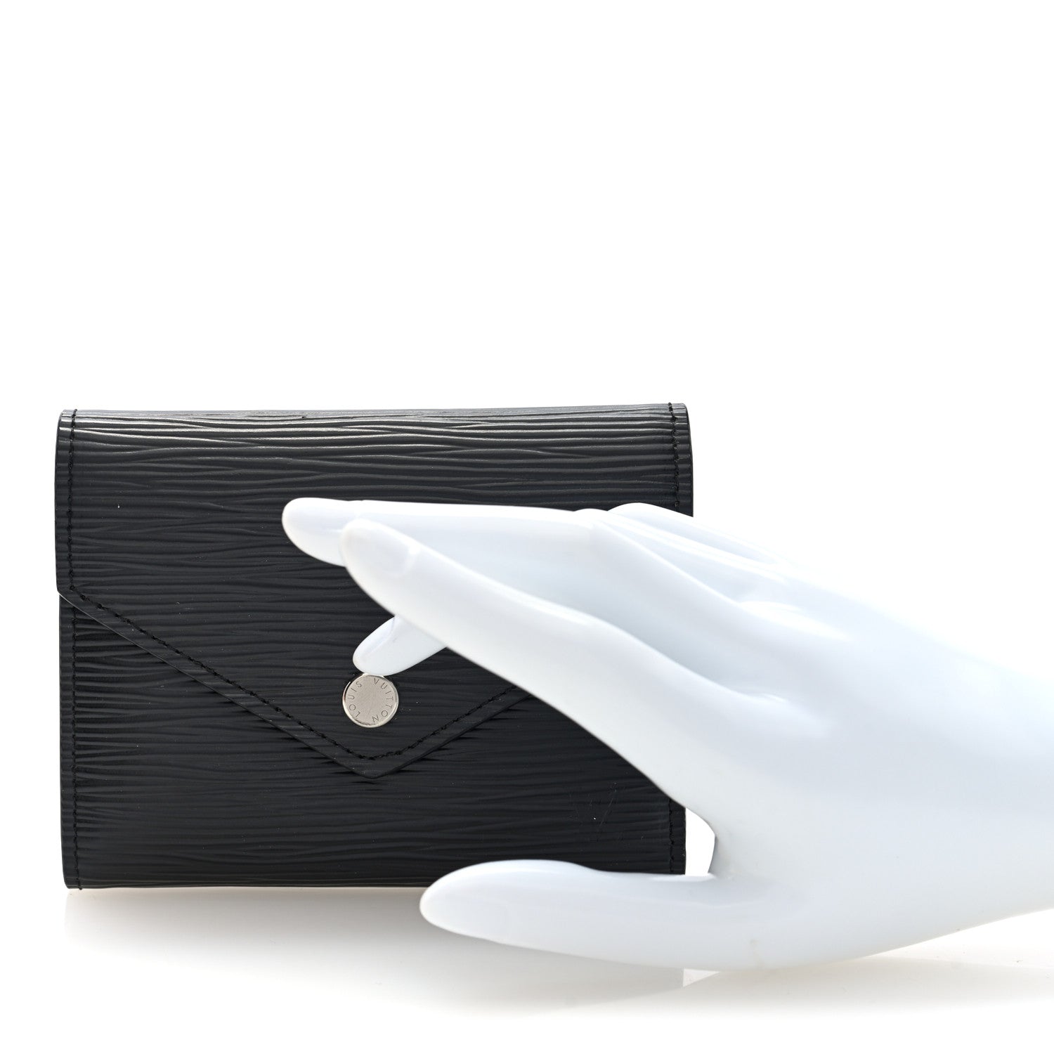 Louis Vuitton Epi Victorine Wallet Black 2 of 8