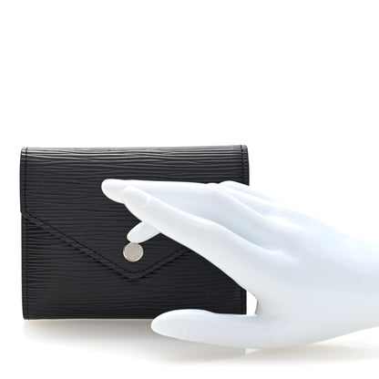 Louis Vuitton Epi Victorine Wallet Black 2 of 8