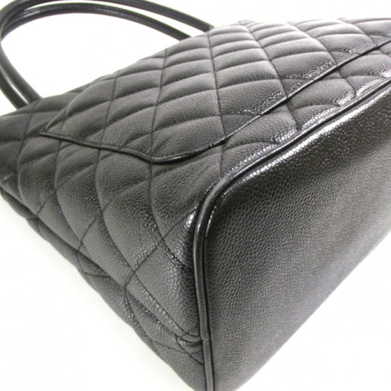 Caviar Medallion Tote Black