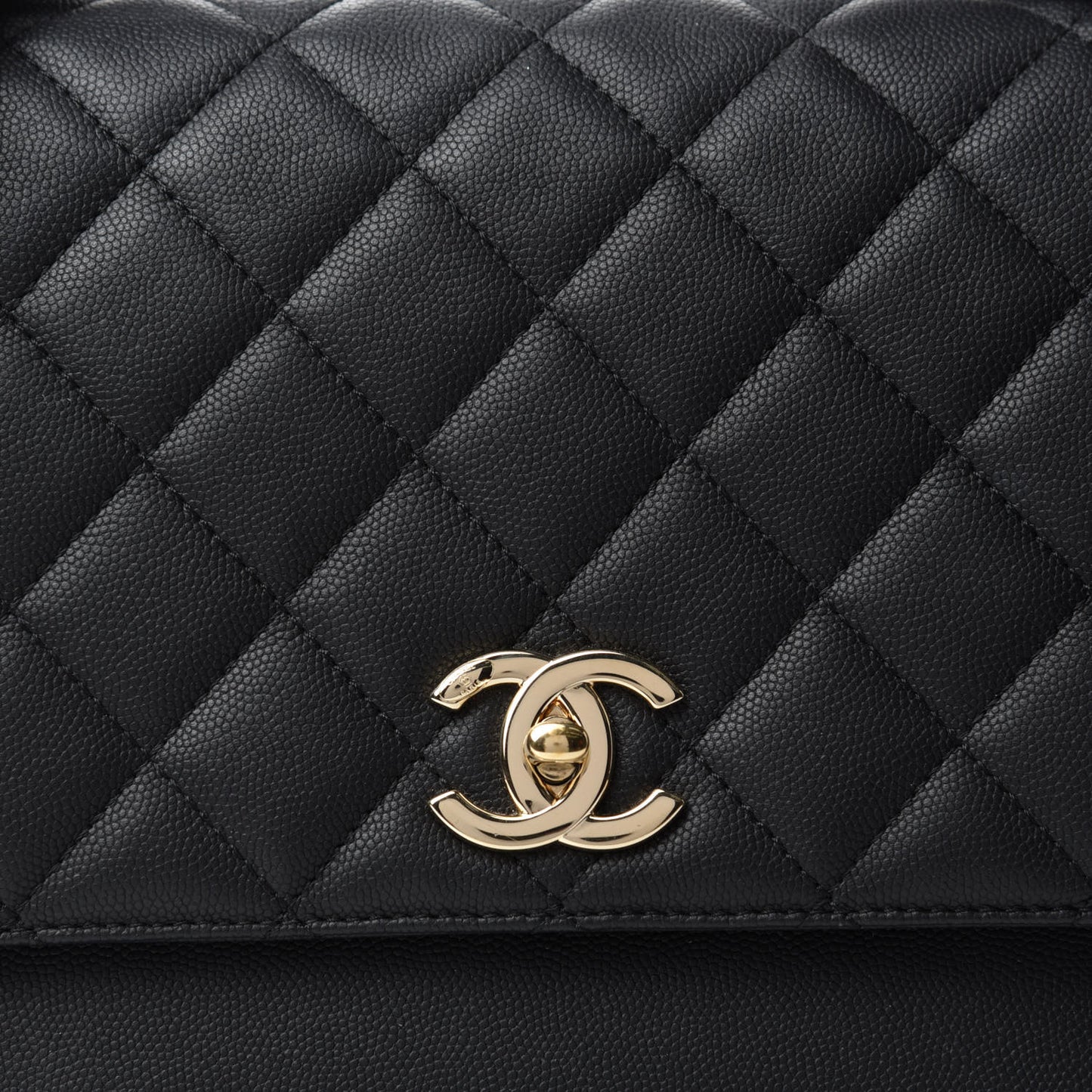 Caviar Quilted Large Business Affinity Flap Black
