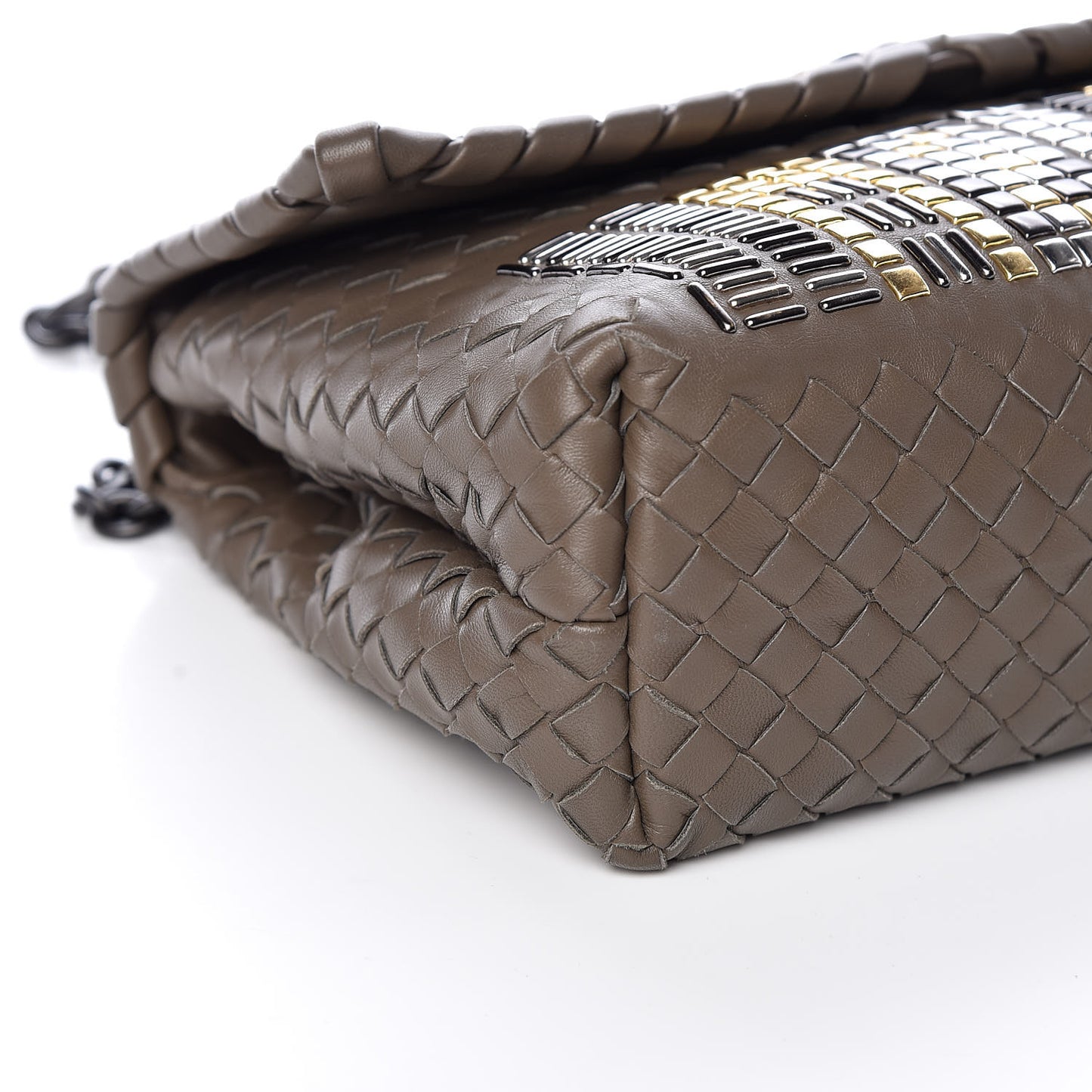Nappa Intrecciato Small Tower Olimpia Bag Shadow