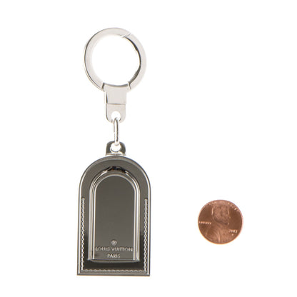 Louis Vuitton Luggage Tag Key Holder Silver 2 of 3