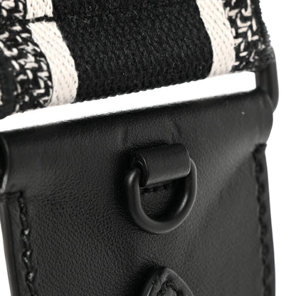Christian Dior Canvas Embroidered Shoulder Strap Black Ultramatte 6 of 7