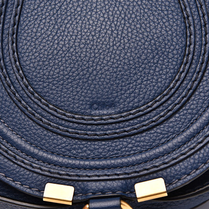 Chloe Calfskin Mini Marcie Round Crossbody Bag Royal Navy 9 of 12