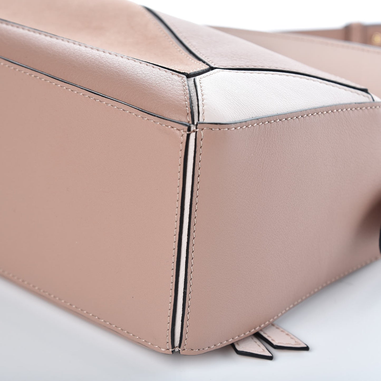 Calfskin Suede Small Puzzle Bag Blush
