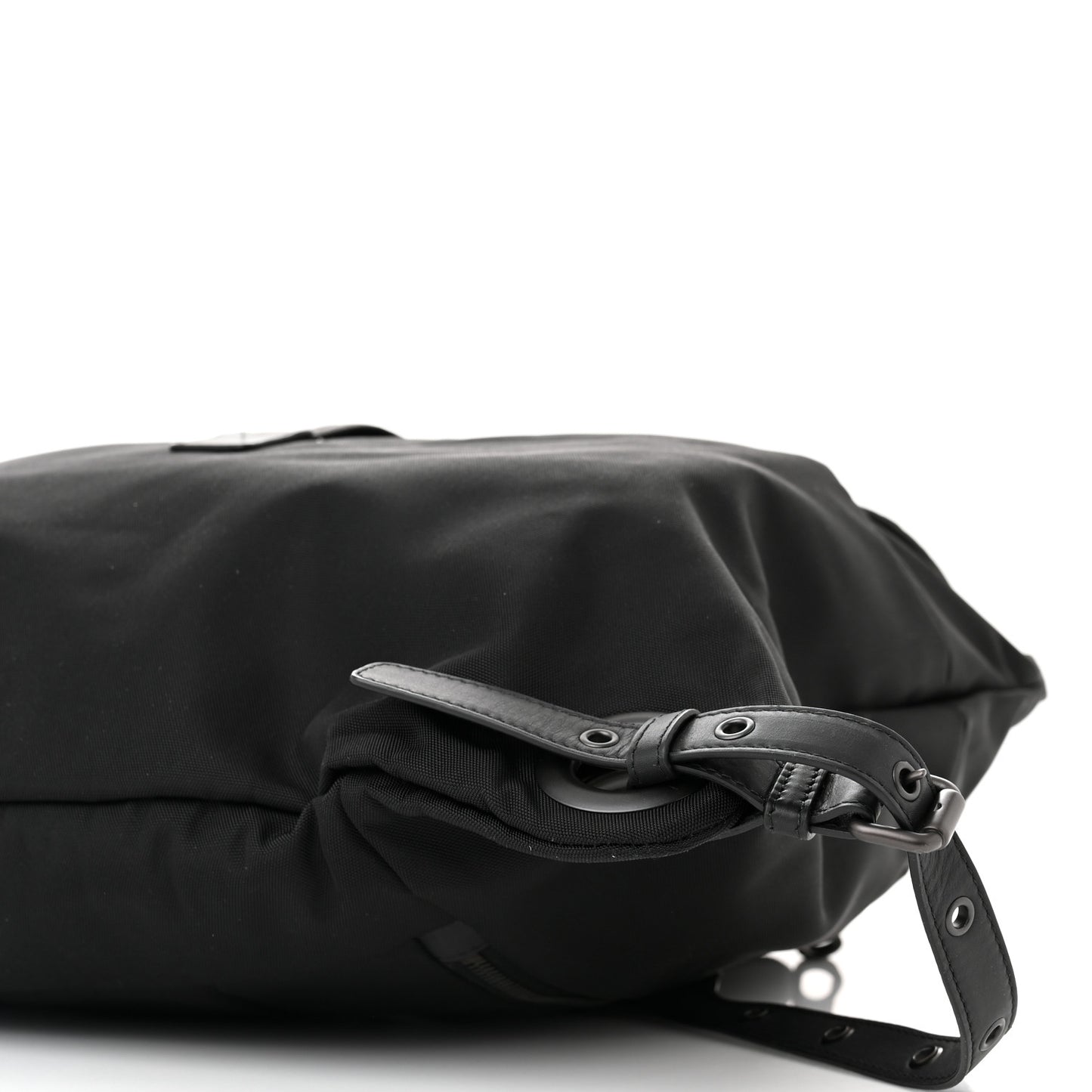 Nylon Intrecciato Backpack Black