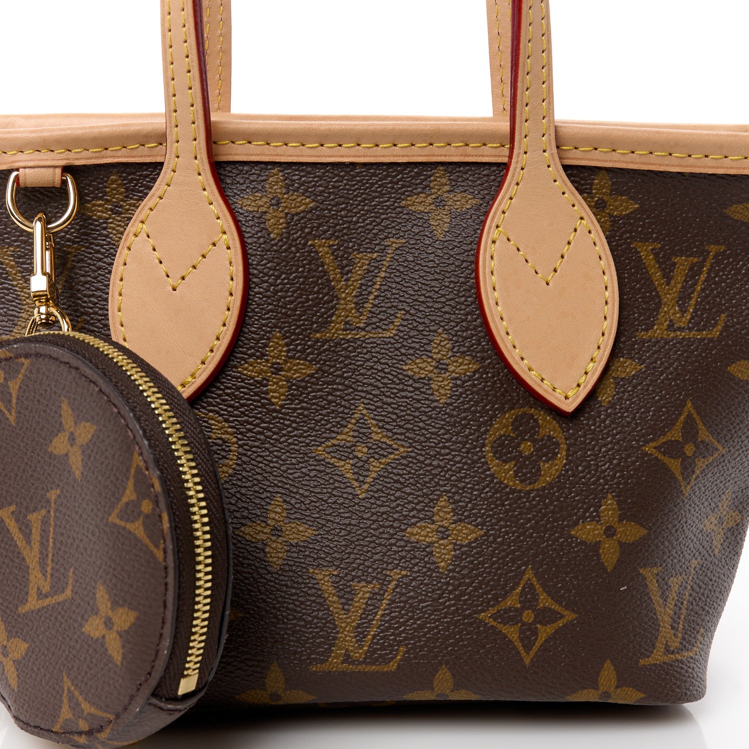 Louis Vuitton LOUIS VUITTON Monogram Neverfull BB Beige 10 of 12