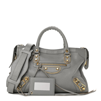 Balenciaga Chevre Gold Metallic Edge Hardware S City Gris Haussmannien 1 of 8