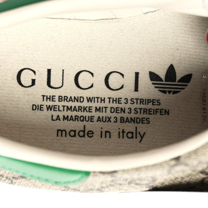 Gucci X ADIDAS GG Supreme Monogram Gazelle Wedge Sneakers 37 Beige Ebony Off White New Shamarock 8 of 8