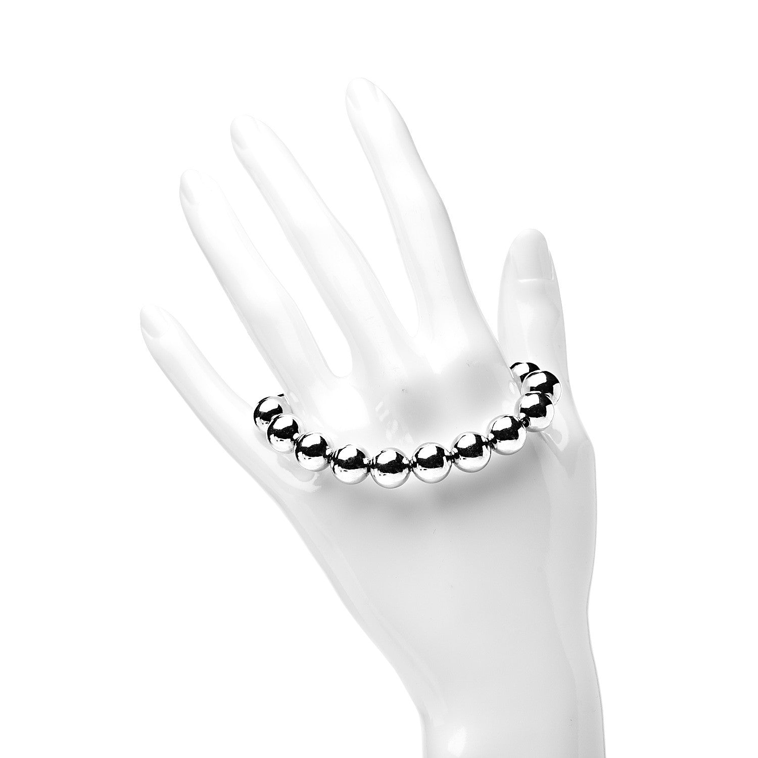 Tiffany Sterling Silver 10mm HardWear Ball Bracelet 2 of 4