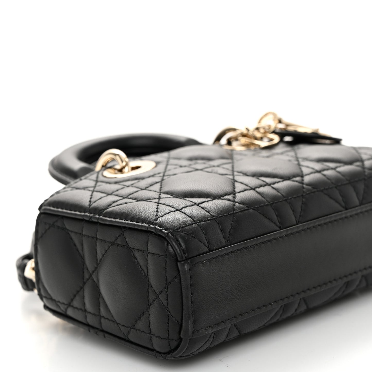 Lambskin Cannage Micro Lady D-Joy Black