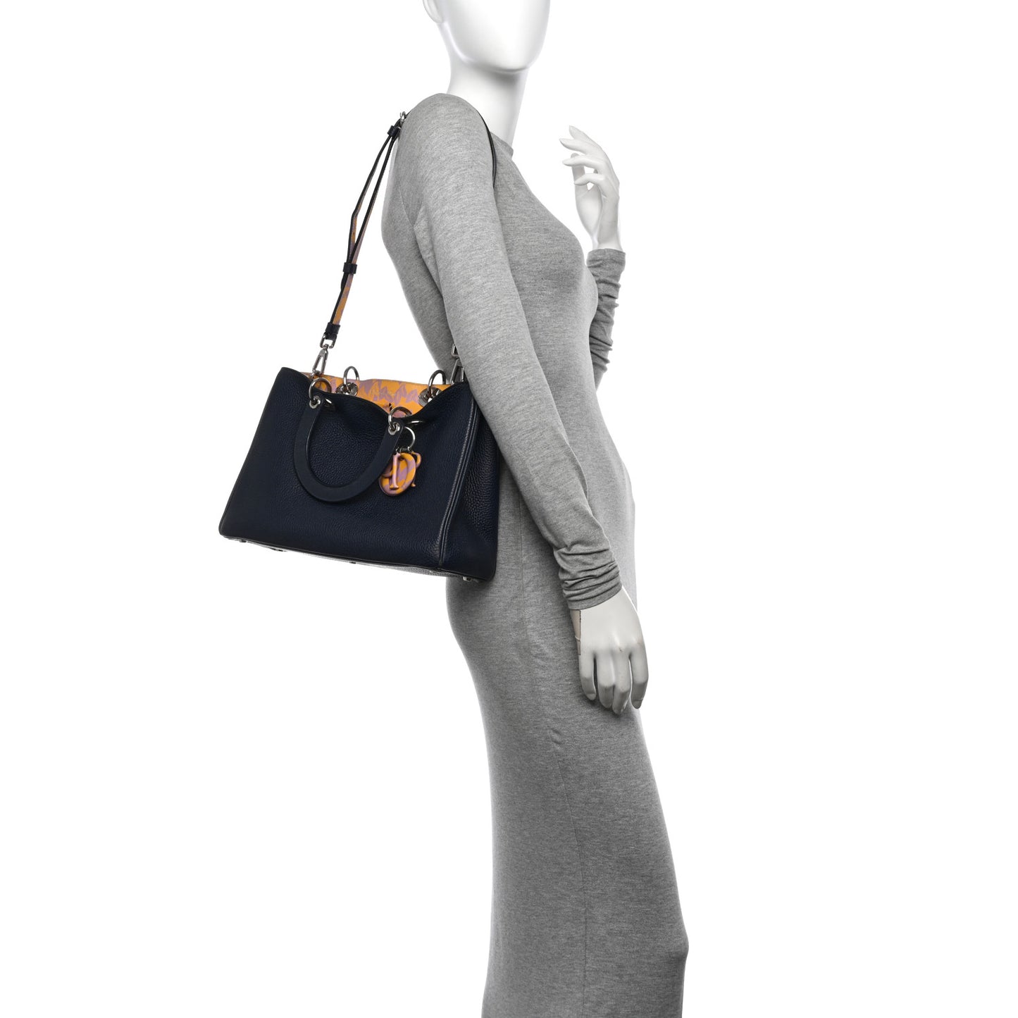 Bullcalf Medium Diorissimo Tote Navy