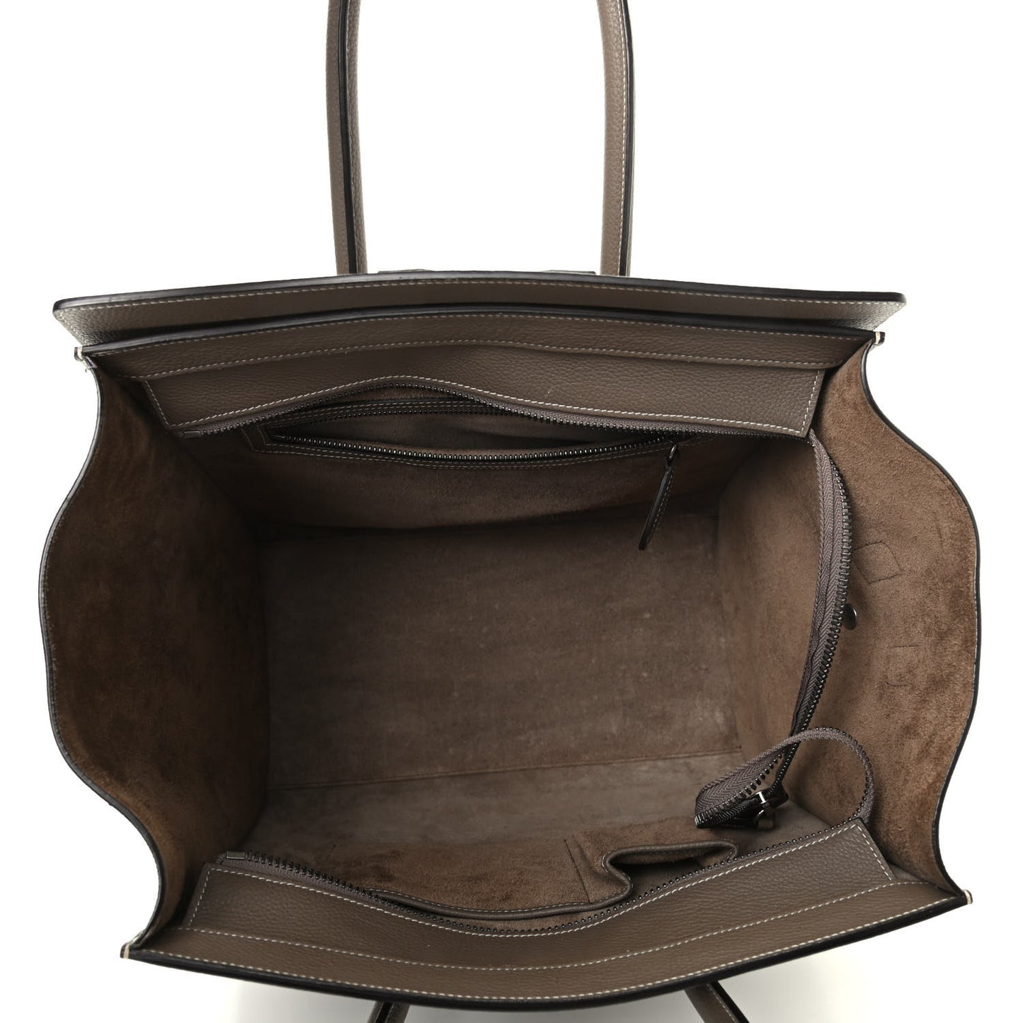 Drummed Calfskin Mini Luggage Souris