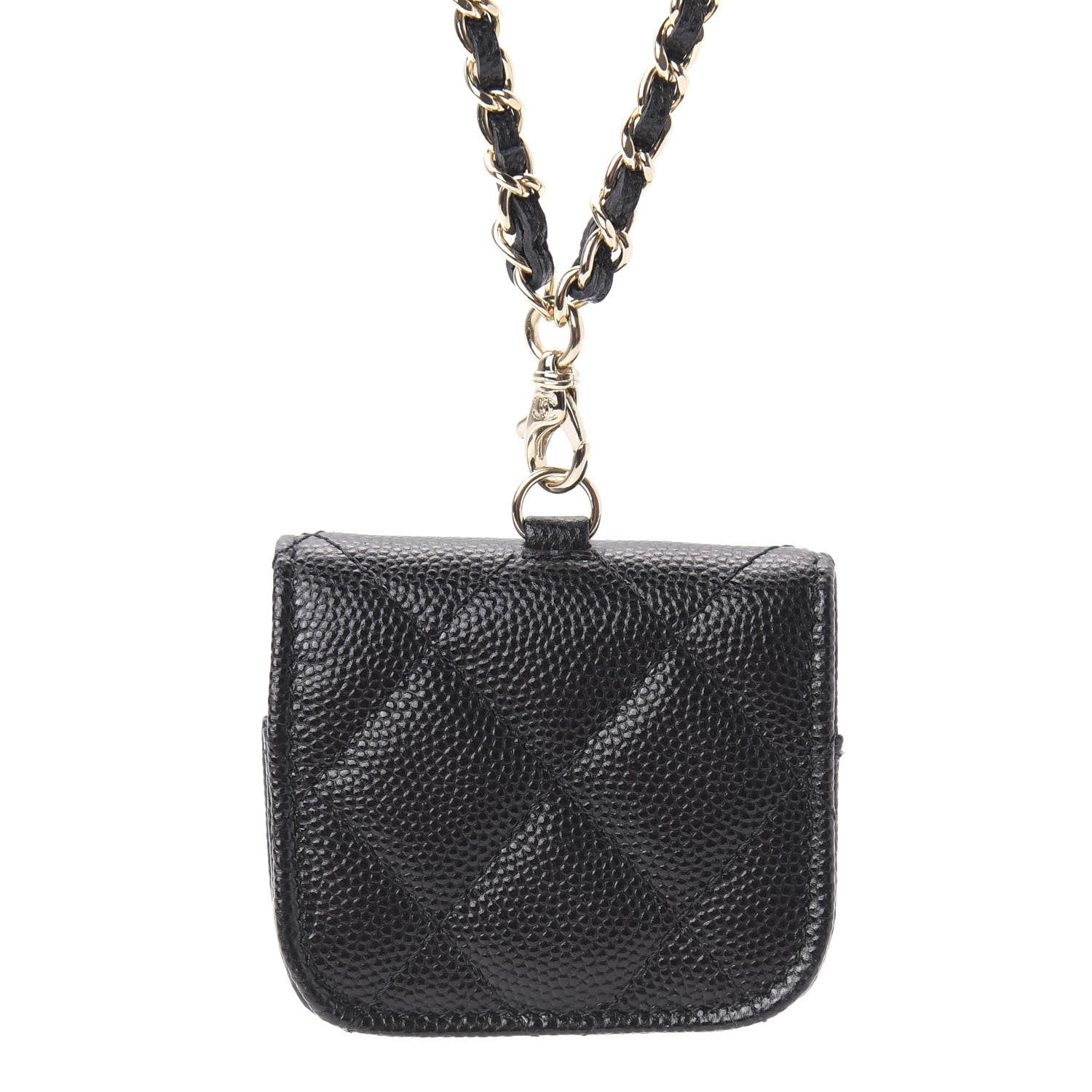 Chanel Caviar Quilted Airpods Pro Case Black 5 of 10
