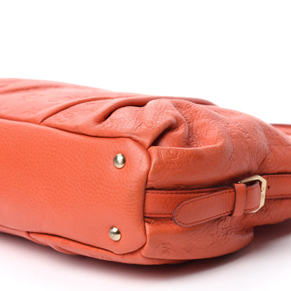 MCM Calfskin Ottomar Monogram Tote Orange 7 of 11