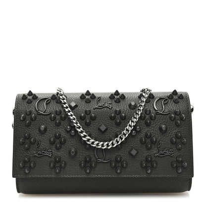 Christian Louboutin Calfskin Spikes Loubinthesky Paloma Wallet On Chain Rocket 1 of 8