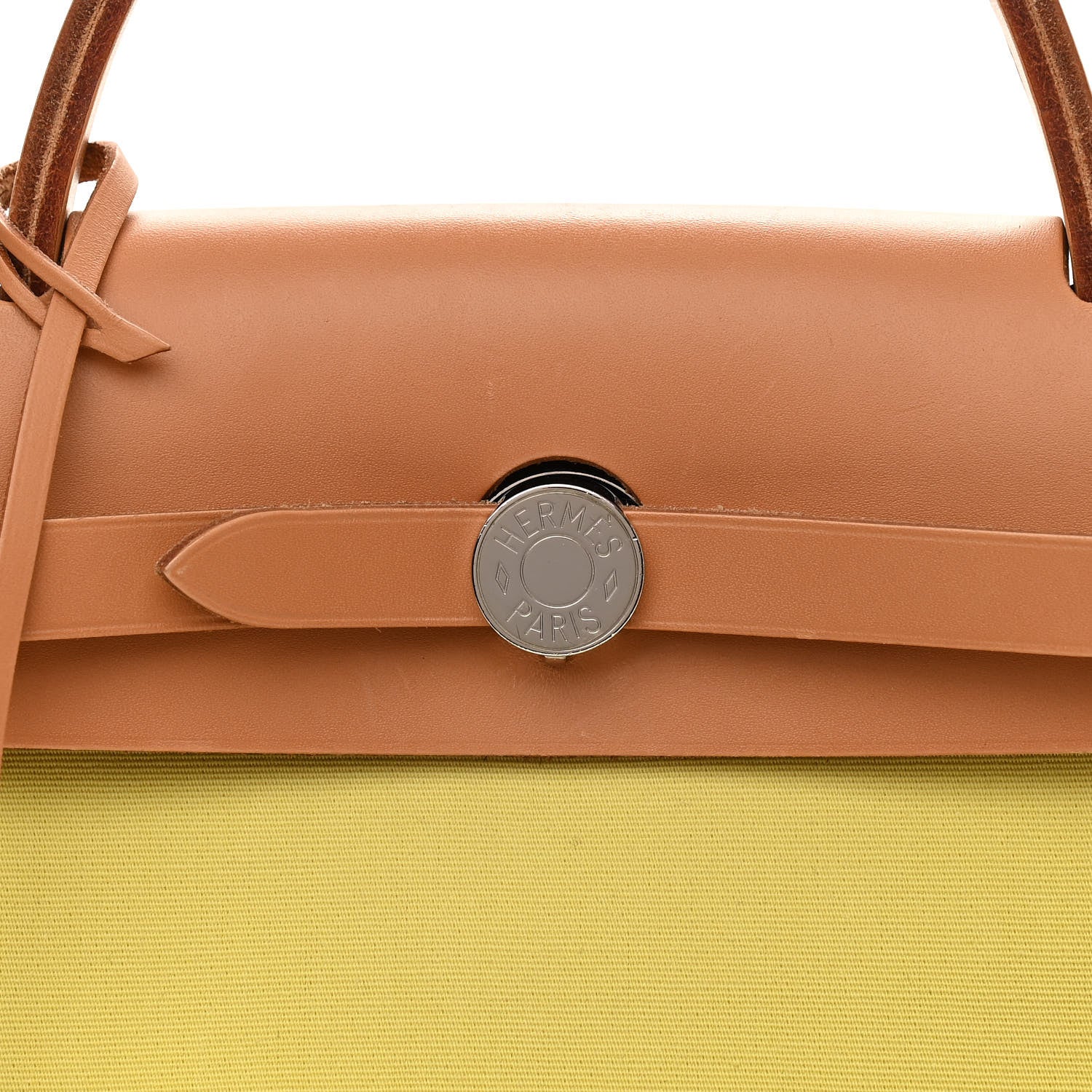 Hermes Toile Vache Hunter Herbag Zip 31 PM Soufre 9 of 13