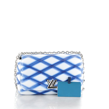 Louis Vuitton Lambskin Malletage Contraste GO-14 PM Blue 5 of 8