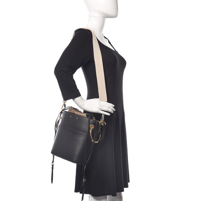 Chloe Smooth Calfskin Small Roy Bucket Bag Black 3 of 11