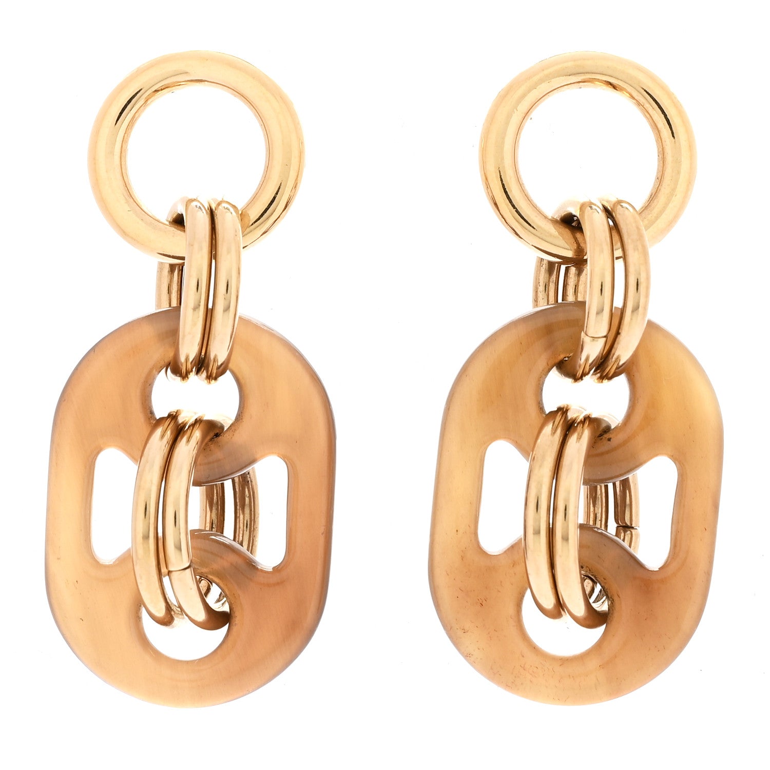 Hermes Permabrass Horn Small Eurydice Earrings 1 of 4