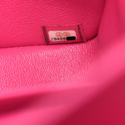 Chanel Lambskin Quilted Jumbo Double Flap Dark Pink 7 of 14