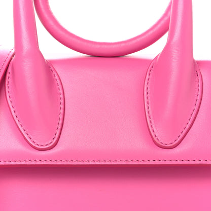 Jacquemus Smooth Calfskin Le Chiquito Noeud Neon Pink 7 of 9
