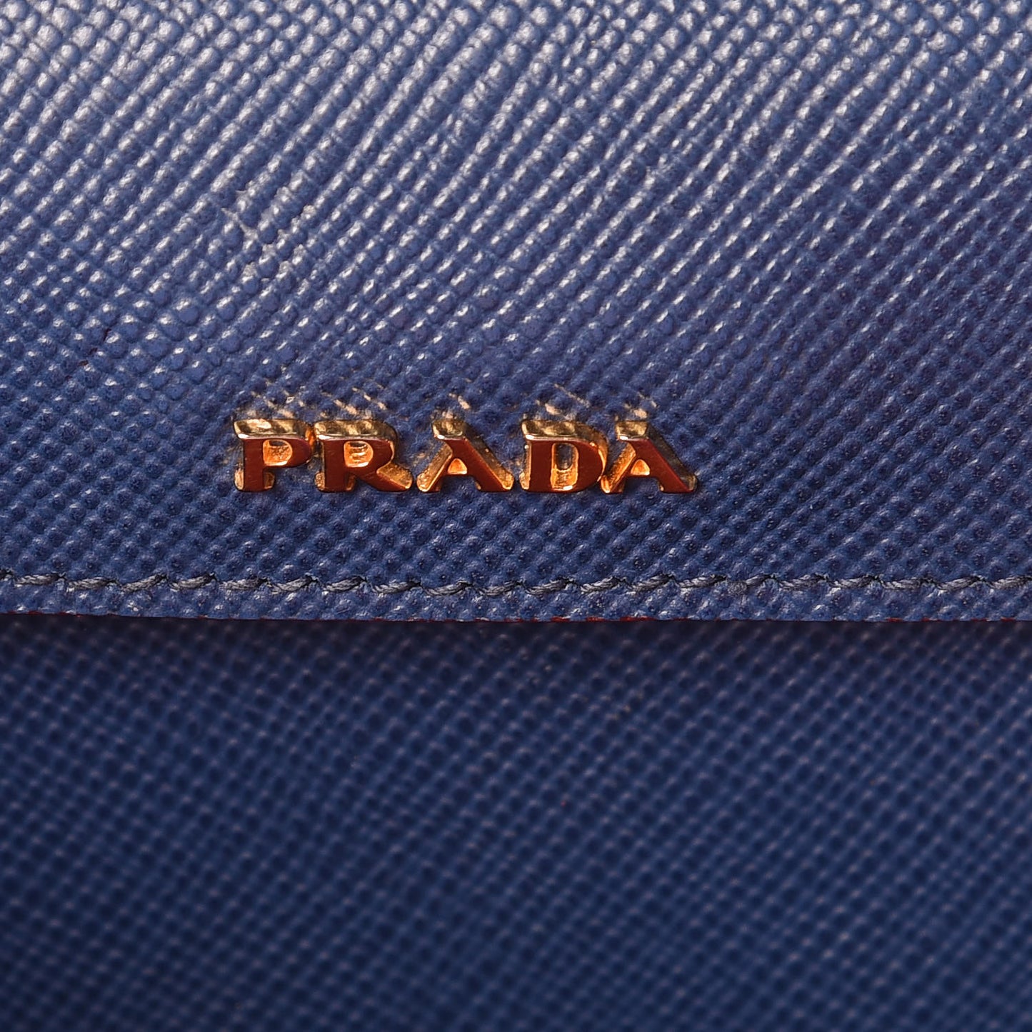 Saffiano Cuir Large Double Bag Bleuette