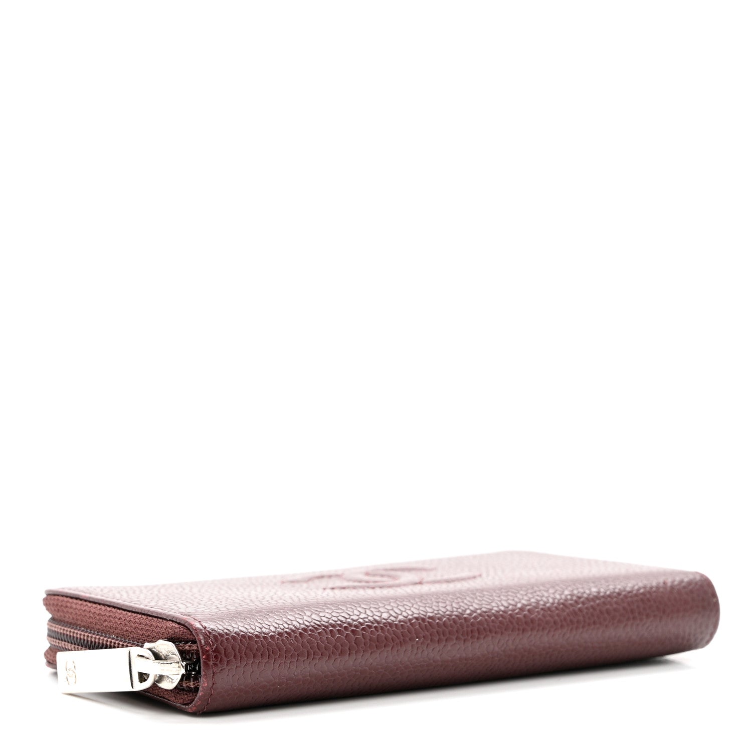 Chanel Caviar Small Timeless Zip Around Wallet Burgundy 4 of 10
