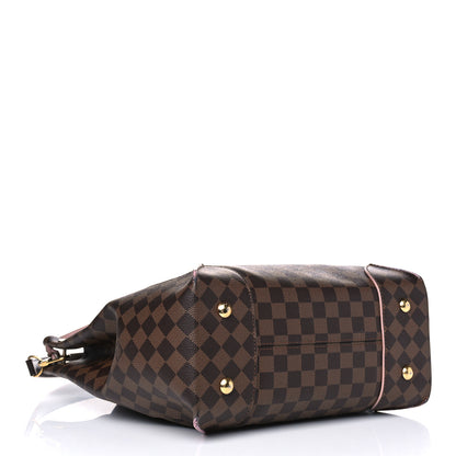 Louis Vuitton Damier Ebene Caissa Hobo Rose Ballerine 3 of 11