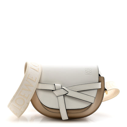 Loewe Soft Calfskin Mini Gate Dual Bag Soft White Paper Craft 1 of 10