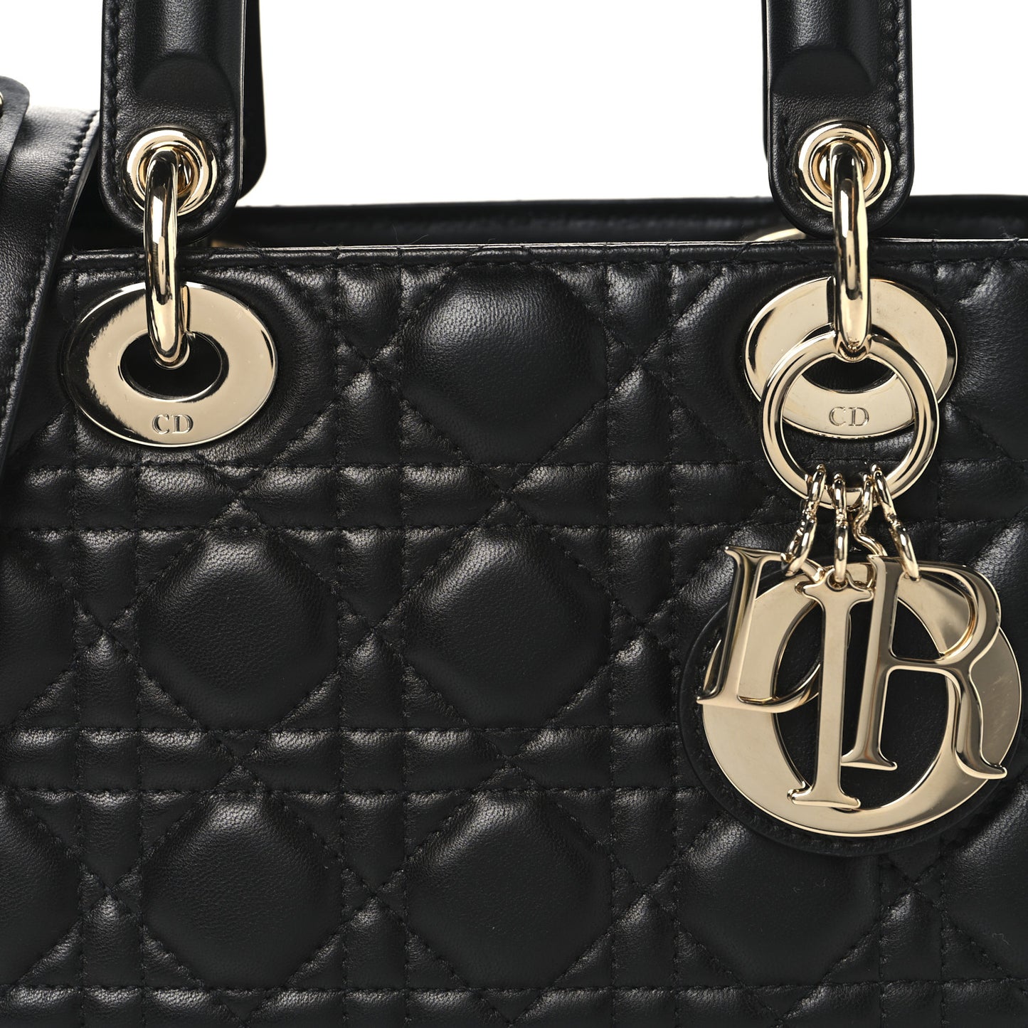 Lambskin Cannage Small My ABCDior Lady Dior Black