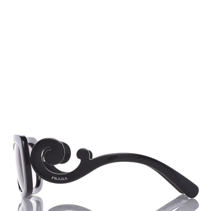 Prada Acetate Baroque Sunglasses SPR 27O Black 2 of 7