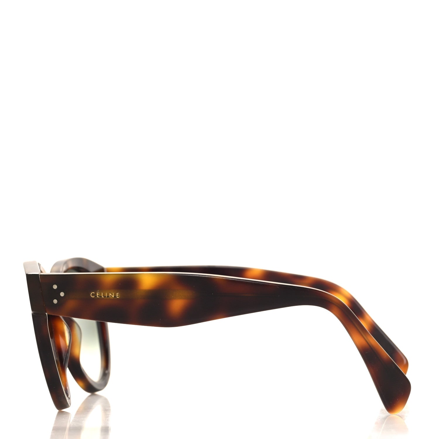 Celine Thin Preppy Sunglasses CL 41049/S Havana 3 of 8