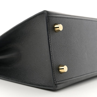 Hermes Epsom Kelly Sellier 25 Black 9 of 10