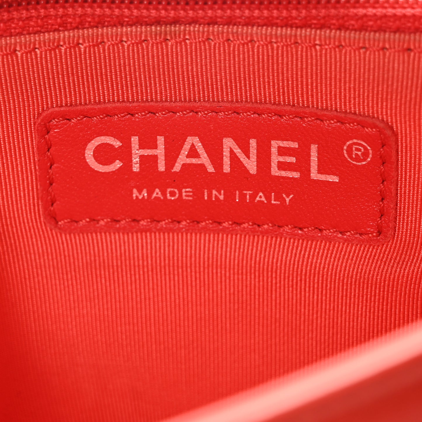 Calfskin Stitched Small Ring My Bag Flap Crossbody Red