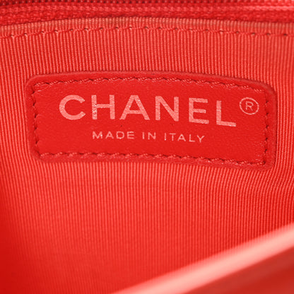 Chanel Calfskin Stitched Small Ring My Bag Flap Crossbody Red 6 of 10