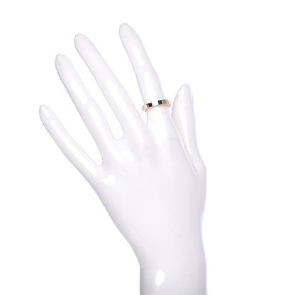 Cartier 18K Pink Gold 3mm Lanieres Ring 48 4.5 2 of 4