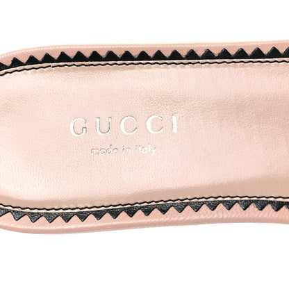 Gucci Malaga Kid Interlocking G Studs 25/85mm Platform Sandals 36.5 Perfect Pink 7 of 9
