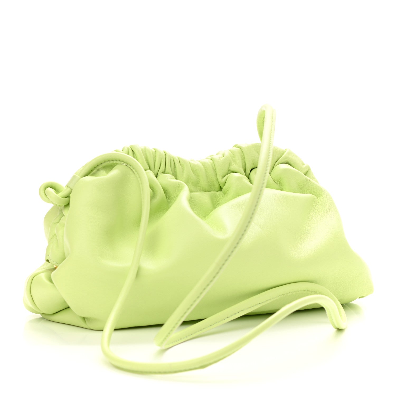 Mansur Gavriel Lambskin Mini Cloud Clutch Mint 3 of 9