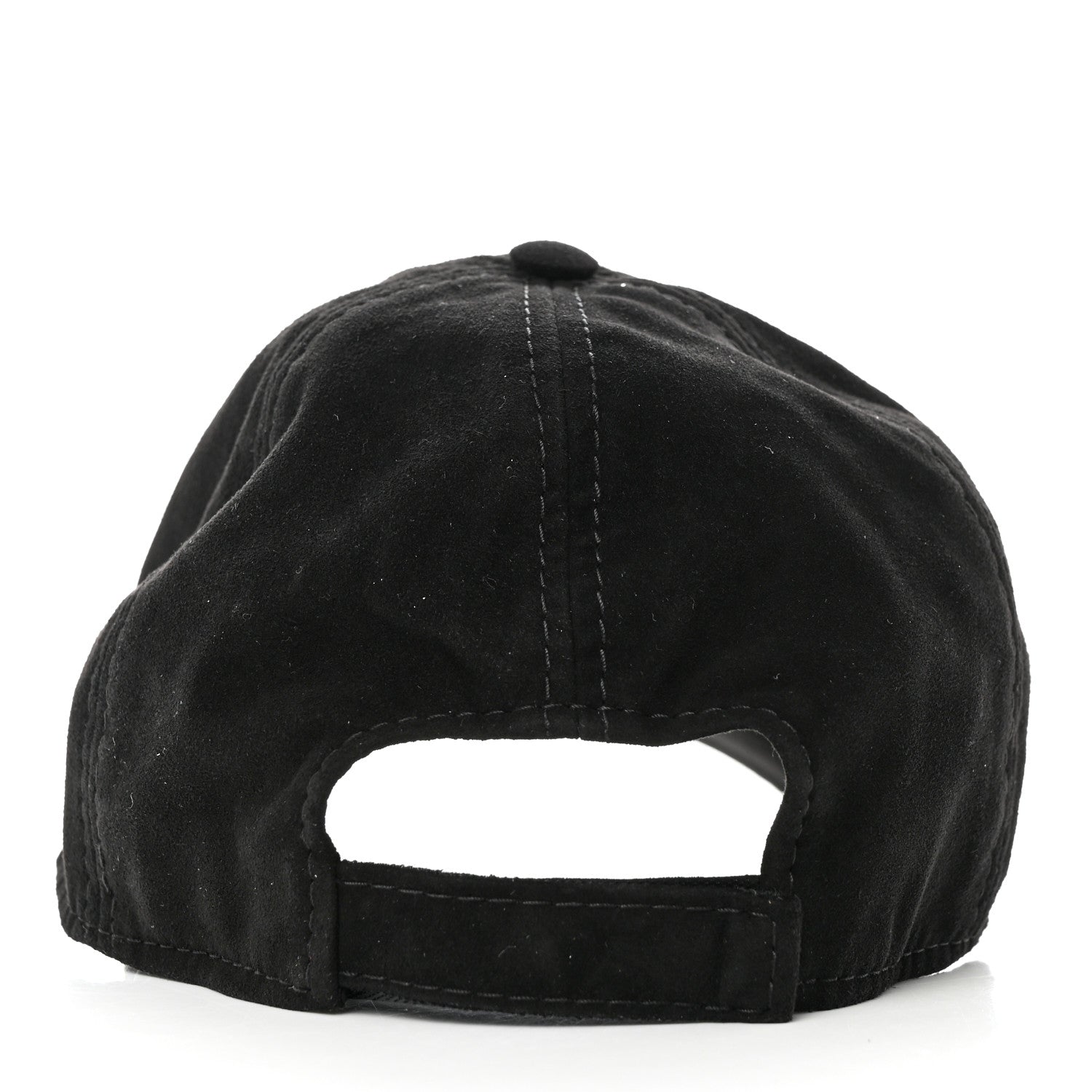 Chanel Suede Goatskin CC Cap Hat Black 5 of 7