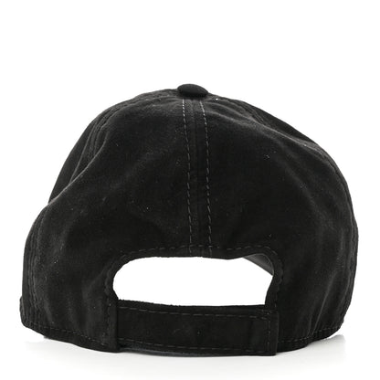 Chanel Suede Goatskin CC Cap Hat Black 5 of 7