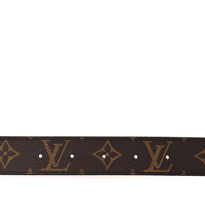 Louis Vuitton Calfskin Monogram 30mm LV Initiales Reversible Belt 85 34 Black 4 of 9